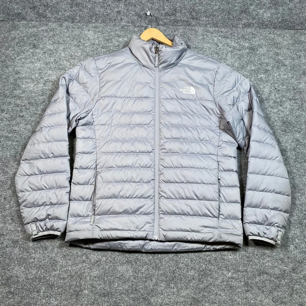 The North Face Mens Aconcagua 2 550 Down Puffer Jacket Grey NF0A4QRY Size M